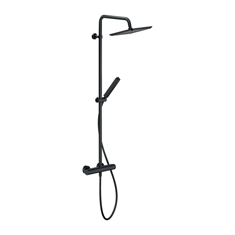 Nobili Duschsäule H. 115 cm, mit externem Thermostat, Handbrause und Handbrausehalter, Farbe Maulbeere, matte Oberfläche SEVEN SE124030/30BM