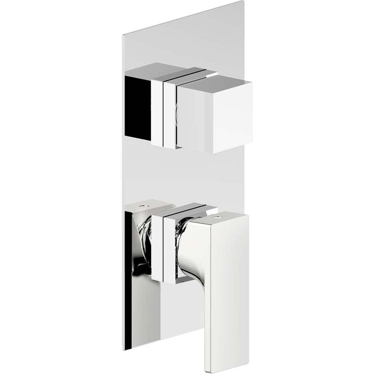 Nobili Einhand-Überwurfmischer für die Dusche, 2- oder 3-Wege, ohne Unterputzkörper, Chromoberfläche SHOWER WE81102/SECR