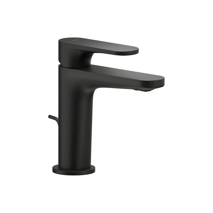 Nobili Einhand-Waschtischmischer H. 15,5 T. 11,1 cm, energiesparend, Ablauf mit Snap-System, Farbe Maulbeere, matte Ausführung YOYO YOE126118/1BM