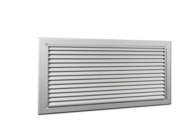 Systemair NOVA D 1 1000x400 UR2 – Türlüftungsgitter, feste Lamellen, 1000x400 mm, Aluminium