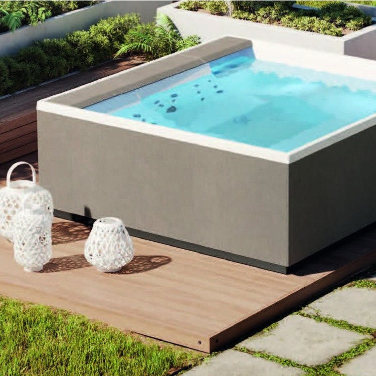 Novellini Natur-Touch-Bedienteil für Whirlpool-Badewanne Divina L, Quarzoberfläche PANV2F2LDIVDL-P4