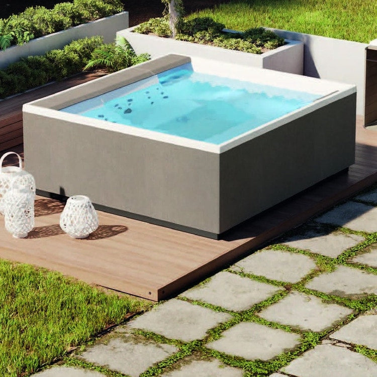 Novellini Natur-Touch-Bedienteil für Whirlpool-Badewanne Divina M, Quarzoberfläche PANV2F2LDIVDO-P4