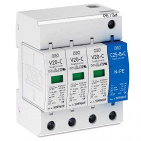OBO Bettermann 5094656 Überspannungsschutzgerät 20 kA 3P+N + NPE