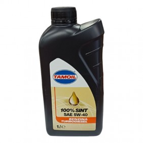 Tamoil 100% Synthetisches Autoöl 5W40 B-D 1 Liter 29735 Motoröl 5W-40