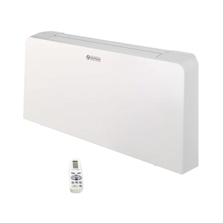 Olimpia Splendid Air slim SL 1600 DC TR, Gebläsekonvektor für vertikale und horizontale Installation mit Touch-Fernbedienung, Weiß Bi2 02050