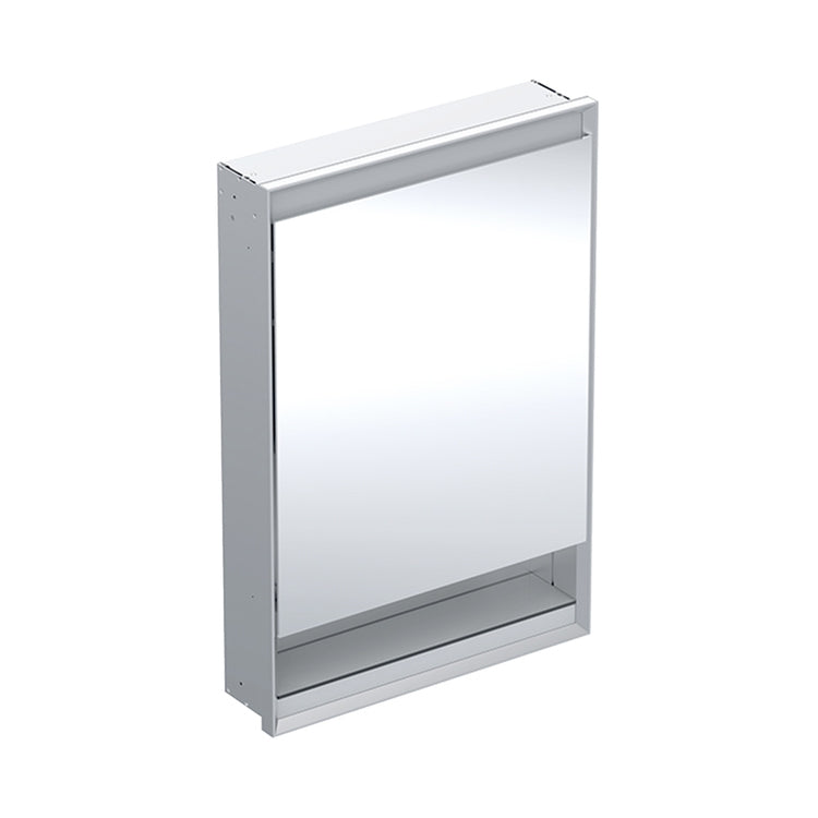 Geberit Mobiles Spiegel L. 60 H. 90 cm, zum Einbau, mit Nische, Tür mit rechtsseitigem Scharnier, mit ComfortLight ONE 505.821.00.1
