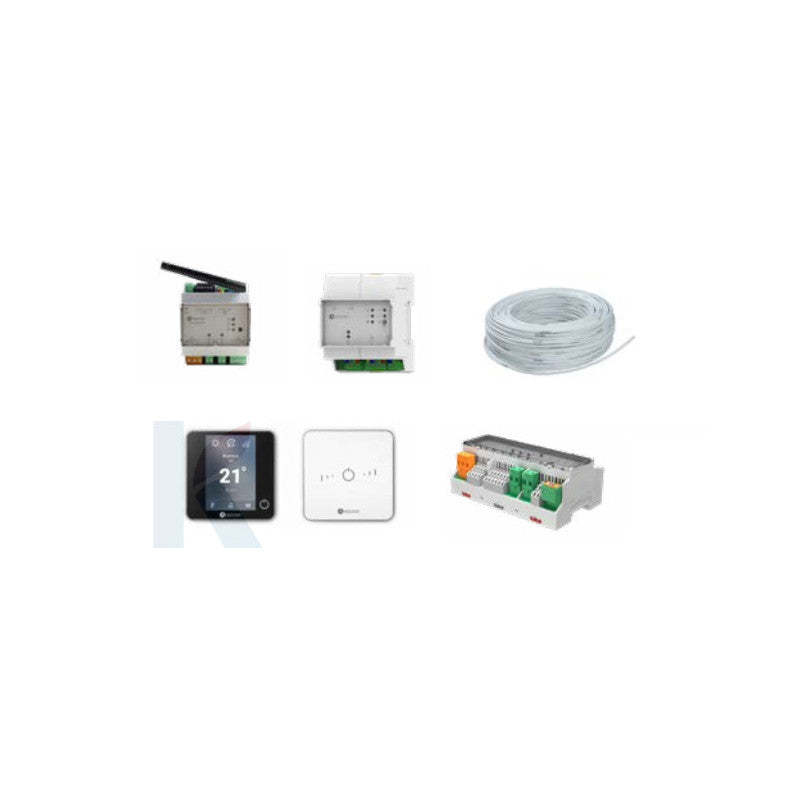 Solarics Airzone Flexa 25 für Fußbodenheizung, 1 Blueface + 1 Lite (per Funk) – Paket