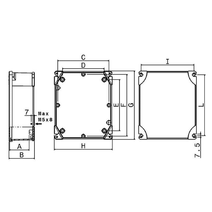 Palazzoli 520021 Abzweigdose für Außenbereich IP66