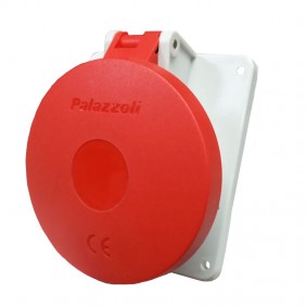 Palazzoli CEE-Industriesteckdose für Schaltschrank 3P+E CEE-Industriesteckdose für Schaltschrank 3P+E 16A 400V IP44 Zubehör 16 A 400 V IP44