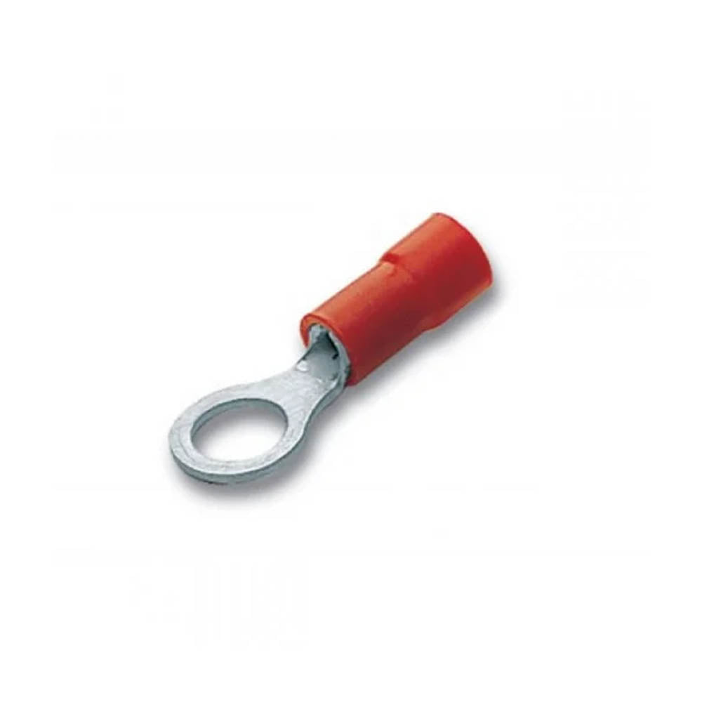 Gerkon Ringkabelschuh isoliert 0,5–1 mm², M6, rot, 100 Stück