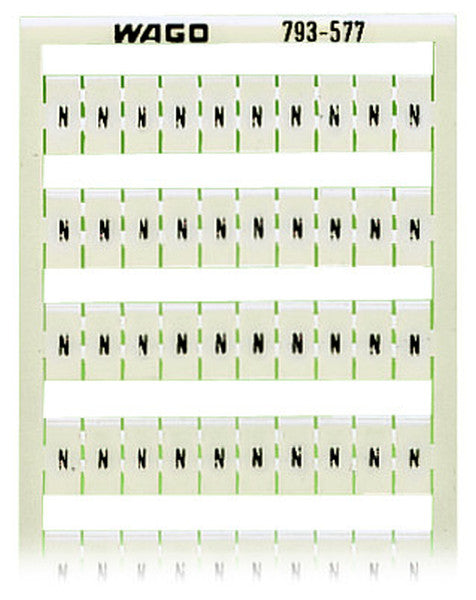 WAGO WMB-Bezeichnungskarte 793-577 Aufdruck W N (100X) -Art. 793-577
