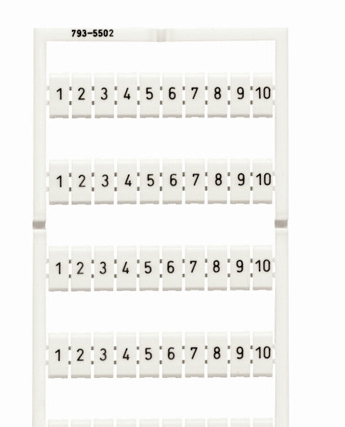 WAGO WMB Bezeichnungskarte 793-5502 Aufdruck 1-10 -Art. 793-5502
