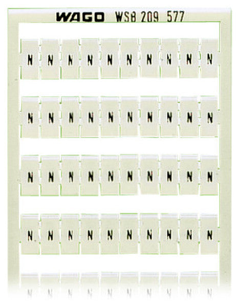 WAGO WSB Schnellbeschriftung 209-577 Aufdruck N (100X) -Art. 209-577