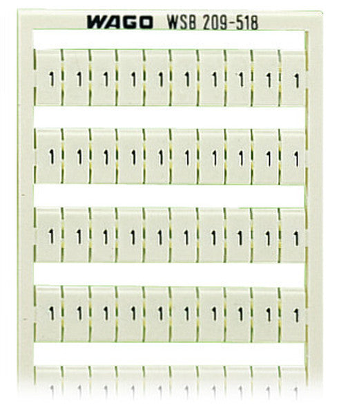 WAGO WSB Bezeichnungskarte 209-518 AUFDR.W: 1/2 (50X) -Art. 209-518
