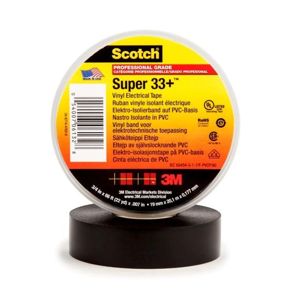 3M Isolierband Scotch Super 33+ 33000x50x18mm schwarz -Art.7000058808