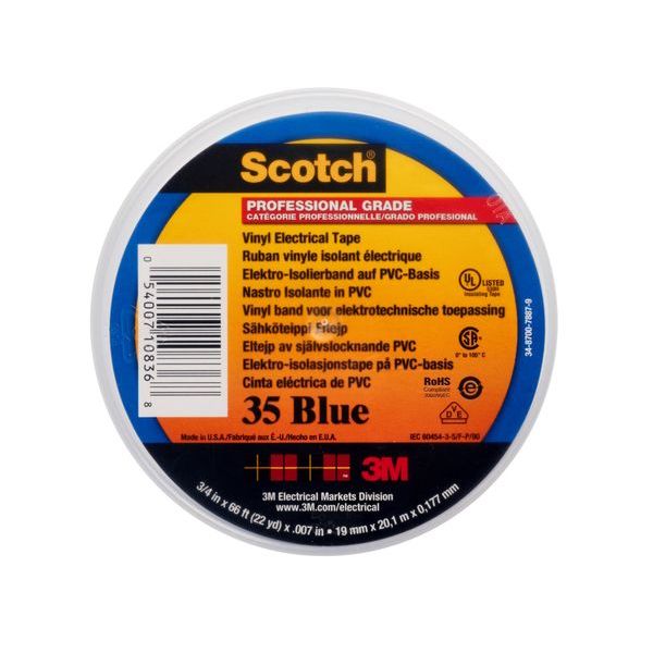 3M Isolierband Scotch35-19x20bl NR.35 19mmx20m blau -Art.7100238733