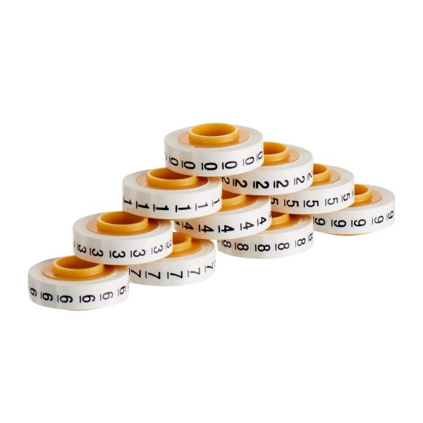 3M Nachfüllrolle für Kabelmarkierer ScotchCode Ziffer 0bis9 PK=10 Rollen -Art. 7000031760