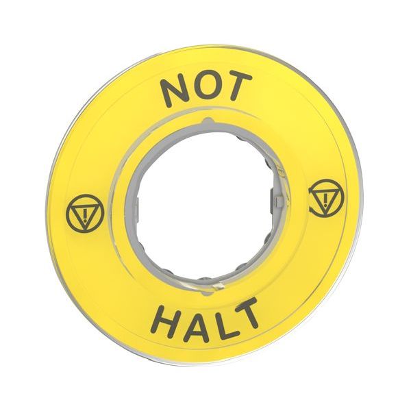 SCHNEIDER ELECTRIC Unterlegschild NOT-HALT 3D -Art. ZBY9220
