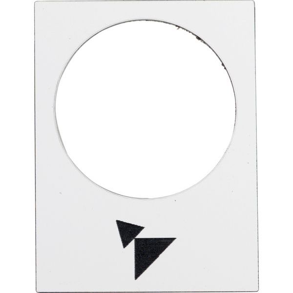 SCHNEIDER ELECTRIC Bezeichnungsschild 30x40mm weiß vorwärts langsam-schnell -Art. ZB2BY4915
