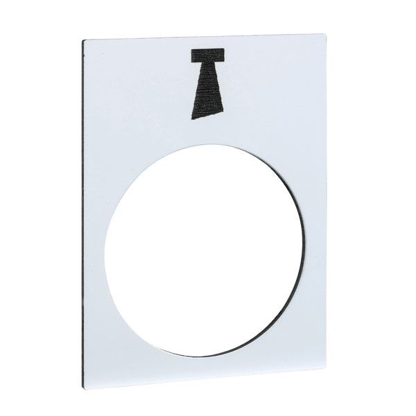 SCHNEIDER ELECTRIC Bezeichnungsschild 30x40mm weiß Hupe -Art. ZB2BY4932