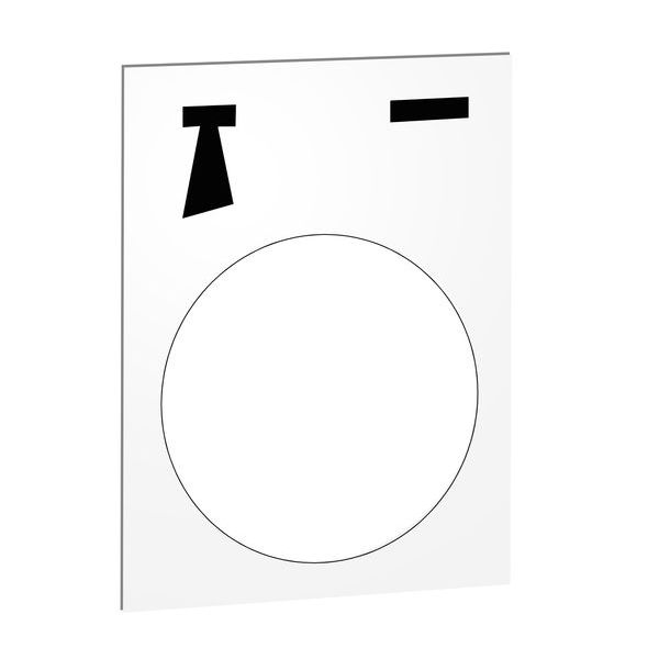 SCHNEIDER ELECTRIC Bezeichnungsschild 30x40mm weiß Ein mit Hupe -Art. ZB2BY4935
