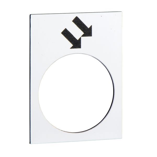 SCHNEIDER ELECTRIC  Bezeichnungsschild 30x40mm weiß vorwärts schnell -Art. ZB2BY4914