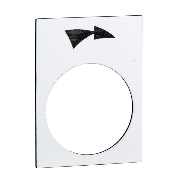 SCHNEIDER ELECTRIC Symbolschild ZB2BY4921 weiss -Art. ZB2BY4921
