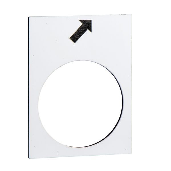 SCHNEIDER ELECTRIC Bezeichnungsschild 30x40mm weiß vorwärts langsam -Art. ZB2BY4963