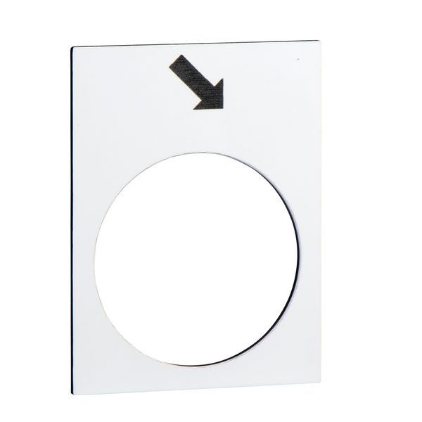 SCHNEIDER ELECTRIC Bezeichnungsschild 30x40mm weiß vorwärts langsam -Art. ZB2BY4913
