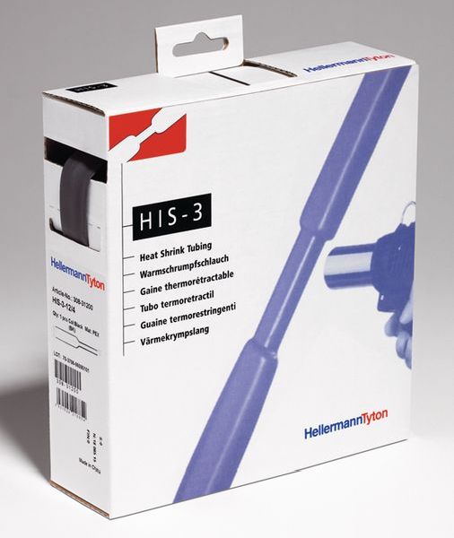 HELERMANN TYTON Schrumpfschlauch HIS-3-9/3 PEX Schwarz (BK) -Art. 308-30900