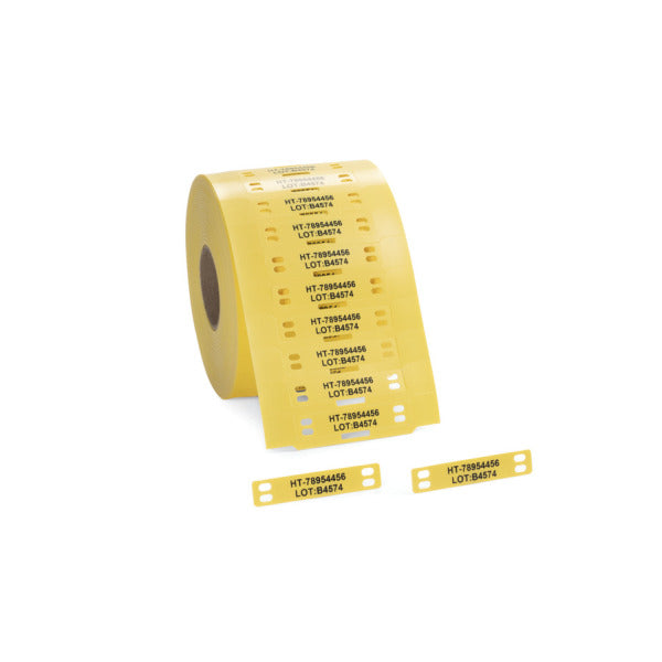 HELERMANN TYTON  TIPS Kennzeichnungsschild TAGLF10X51-4-PO-X-YE gelb Rolle=2000 St. -Art. 556-83014