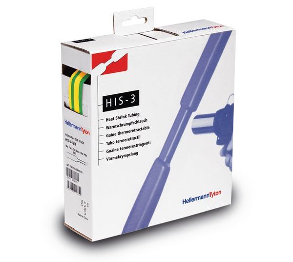 HELERMANN TYTON Schrumpfschlauch HIS-3-12/4-PEX-GNYE  -Art. 308-31207