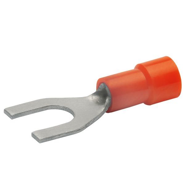 KLAUKE Quetschkabelschuh n. DIN Gabelform M4 0,5-1qmm isoliert -Art.620C4