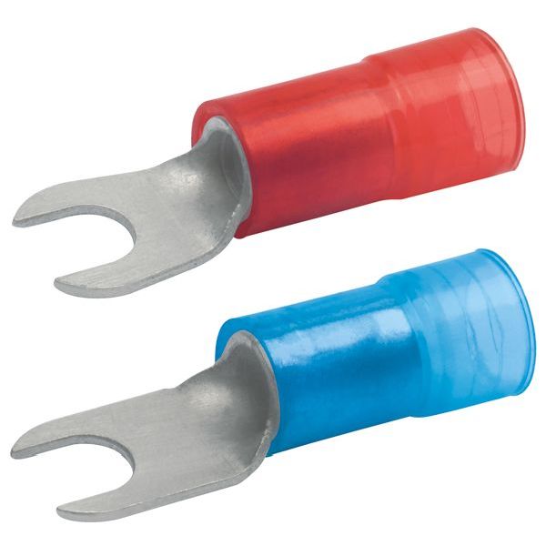 KLAUKE Quetschkabelschuh Gabelform M6 10qmm isoliert -Art.652C6