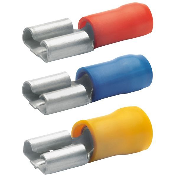 KLAUKE Flachsteckhülse n. DIN 6,3x0,8mm 1,5-2,5qmm isoliert VZ -Art.730BZ