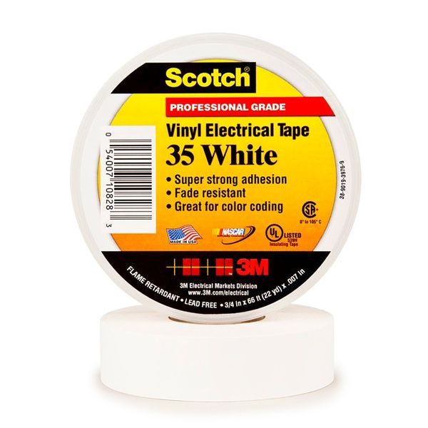 3M Band Scotch35-19x20wh NR.35 19mmx20m weiss -Art.7100240608
