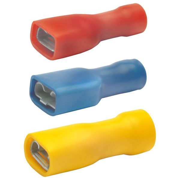 KLAUKE Flachsteckhülse 6,3x0,8mm 1,5-2,5qmm vollisoliert VZ -Art.730V
