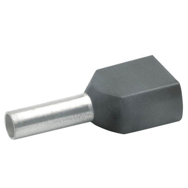 KLAUKE  Zwillings-Aderendhülse 2x1,5qmm 20mm schwarz verzinnt isoliert -Art. 87212