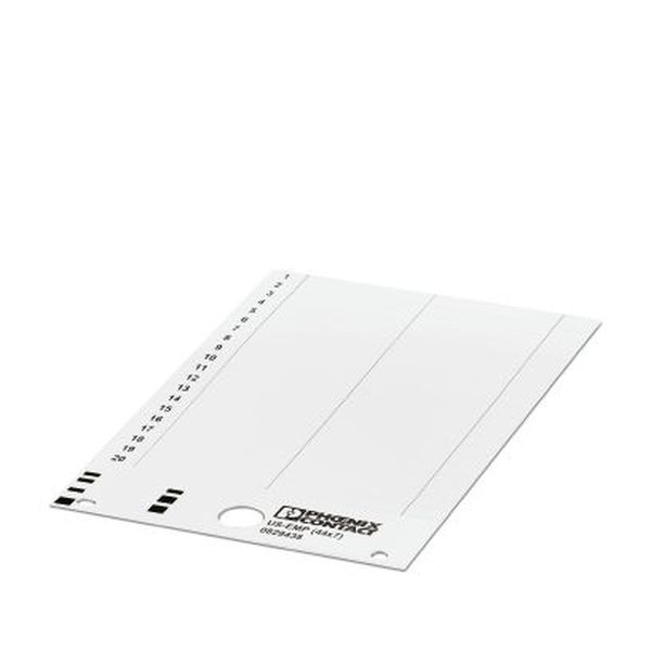 PHOENIX CONTACT Einrastschildchen US-EMP (44X7) weiss unbeschriftet -Art. 0829438
