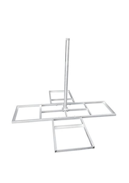 TELEVES Deutschland Flachdachhalter BS120 f. vier Betonplatten feuerverzinkt -Art. X2076
