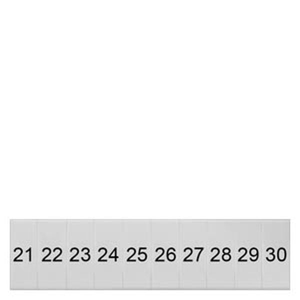 SIEMENS Schild 8WH8120-1AB25 längs 21-30 Gr.ZB4 -Art. 8WH8120-1AB25