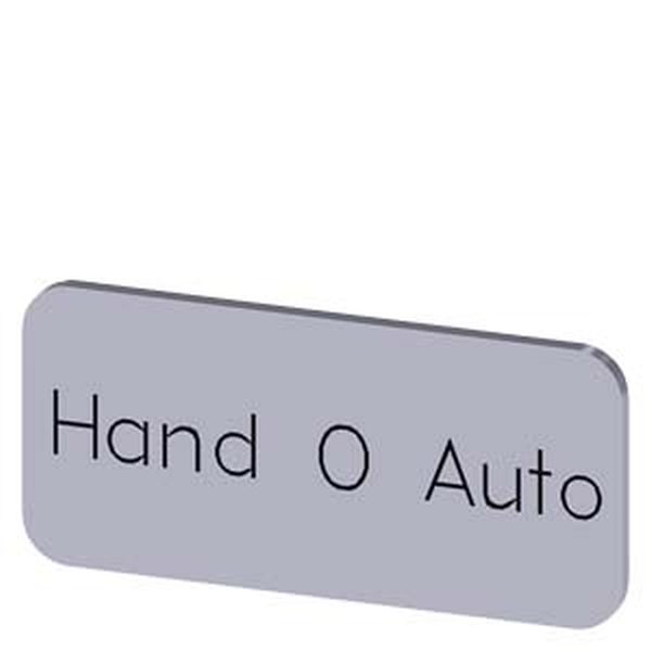 SIEMENS Bezeichnungsschild 3SU1900-0AC81-0DD0 12,5x27 Hand O Auto -Art. 3SU1900-0AC81-0DD0