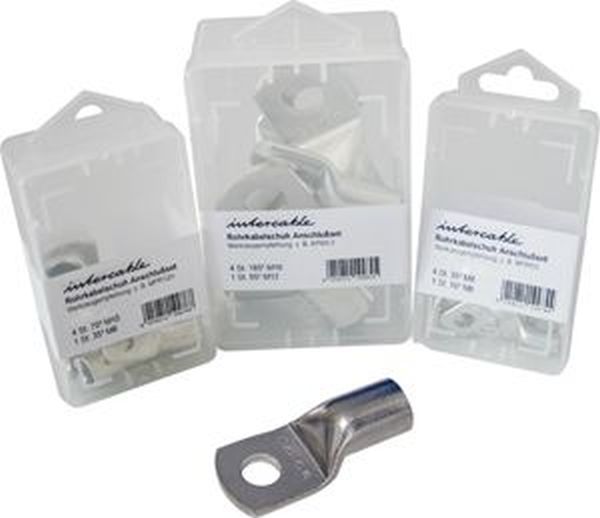 INTERCABLE Rohrkabelschuh R-Serie ICR66SB10 6qmm M6 SB-Box verzinnt 10Stk -Art.182178