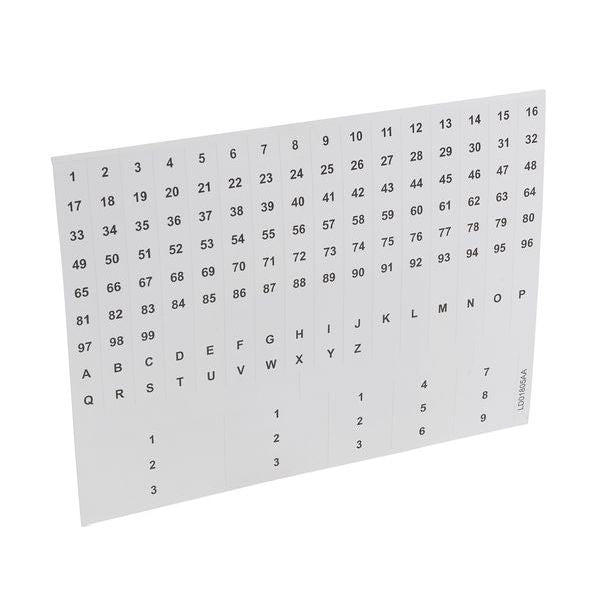 LEGRAND Zahlen Von 1-99 Buchstaben Von A-z 04969 -Art. 004969
