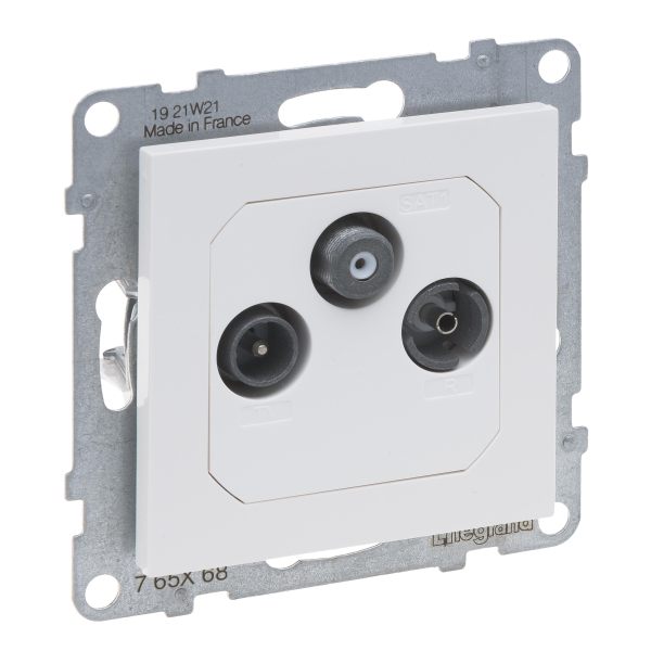 LEGRAND Durchgangsdose SEANO TV-R-SAT f.HD-TV ultraws -Art. 765168
