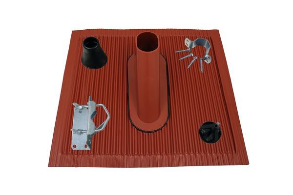 TELEVES Deutschland Mastzubehör-Set MAZ4850R 48/50 mm Aluziegel rot -Art. 244013
