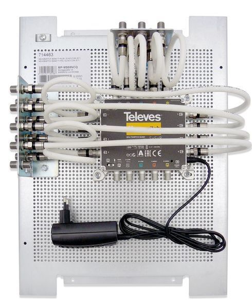 TELEVES Deutschland Montageplatte MP-MS58NCQ mit NEVO-Multischalter 5 in 8 -Art. 714463
