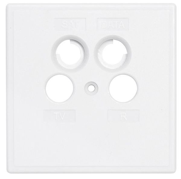 AXING Abdeckungen SZU 2-02 einteilig 80x80mm TV/R/SAT/DATA -Art. SZU00202
