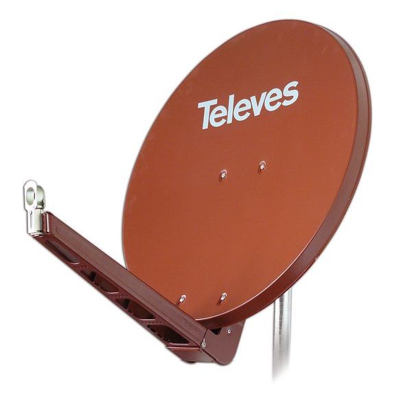 TELEVES Deutschland SAT-Spiegel ABAKUS S75QSD-Z BxH75x85cm Feedarm klappbar rot -Art. 790203
