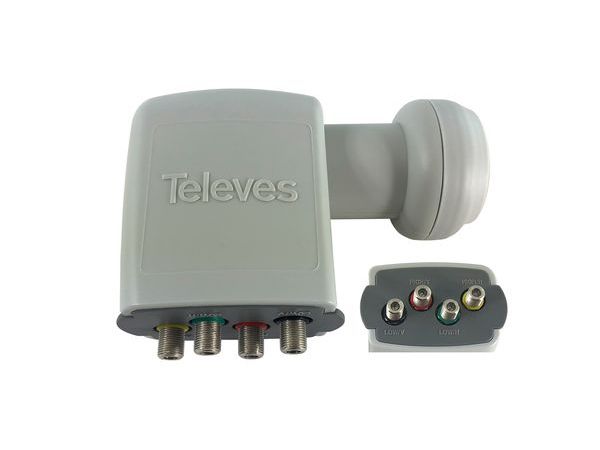TELEVES Deutschland LNB 40mm ABAKUS SP44EN Quattro RM 0,3 dB typ. -Art. 747102
